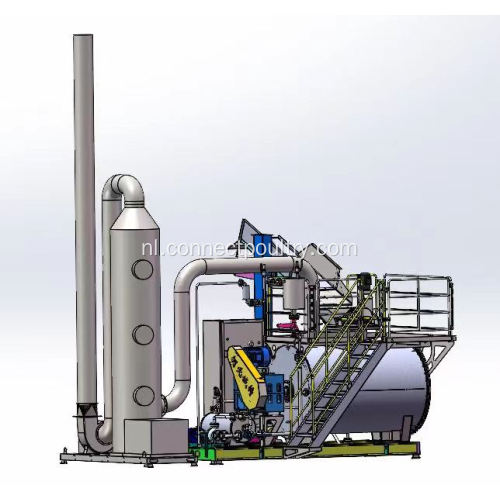 Compact rendering -systeem voor sterfte kip